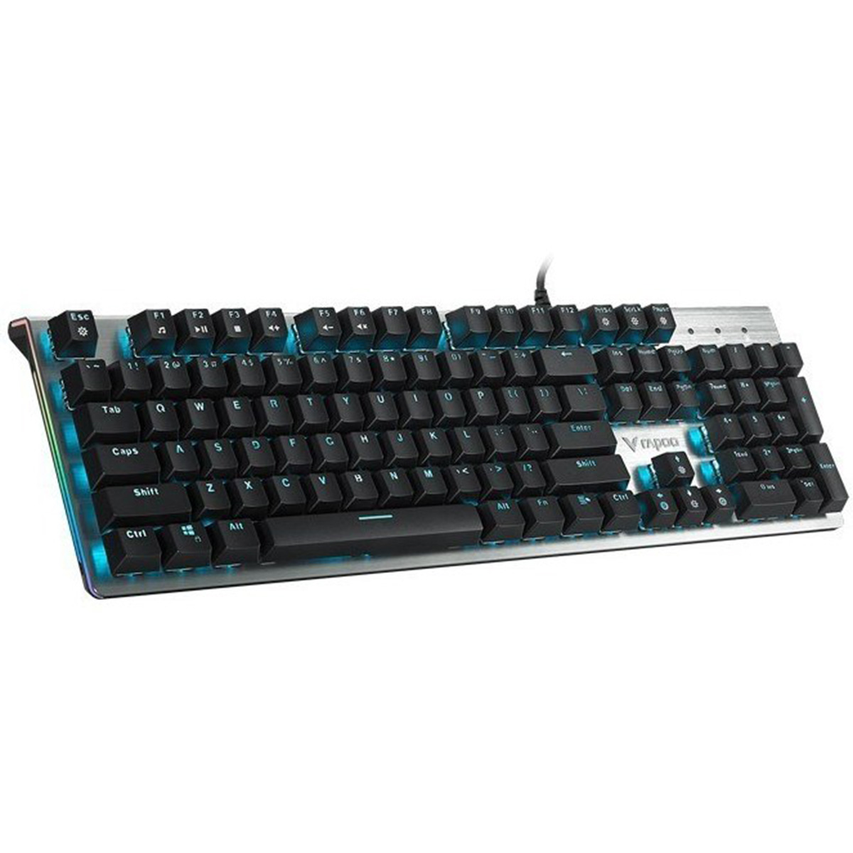کیبورد گیمینگ سوئیچ مکانیکال با سیم رپو مدل V530