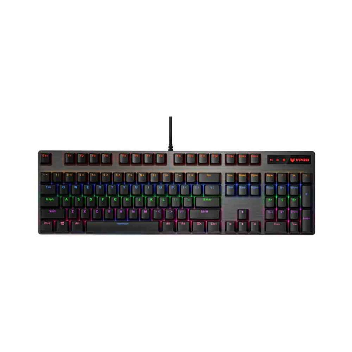 کیبورد گیمینگ با سیم رپو مدل V500RGB