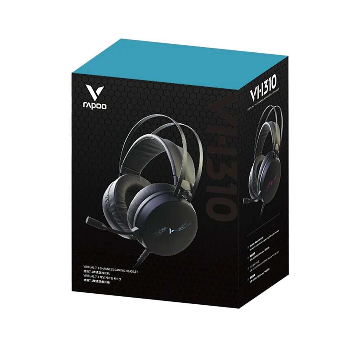 هدست گیمینگ با سیم رپو مدل VH310 Virtual 7.1