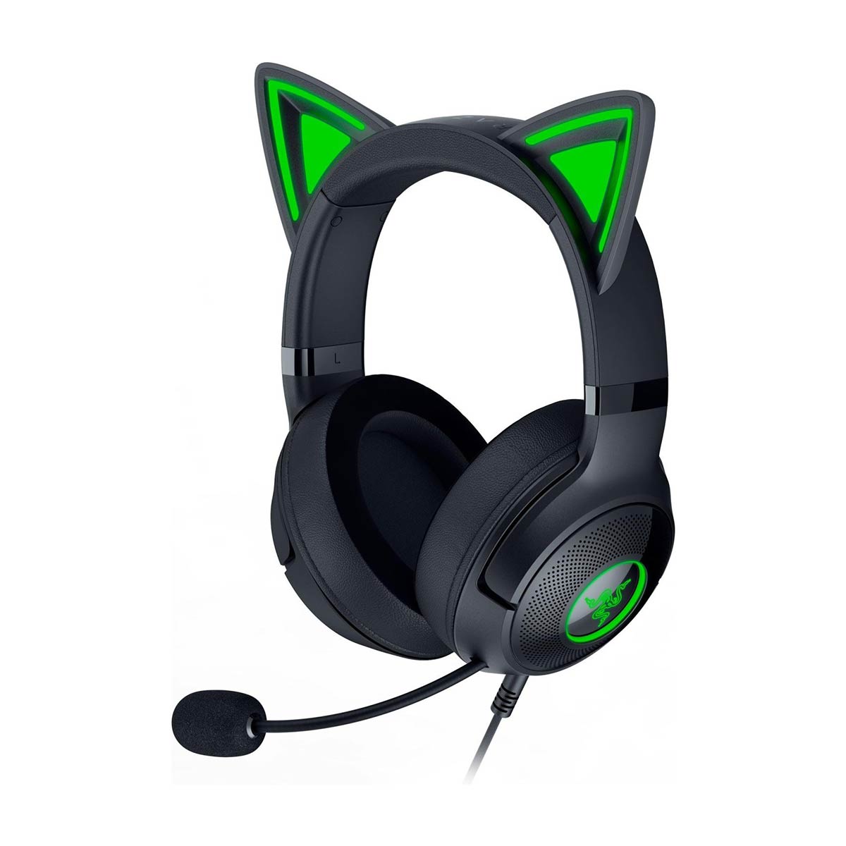 هدست گیمینگ ریزر با سیم مدل Kraken Kitty V2 - Black