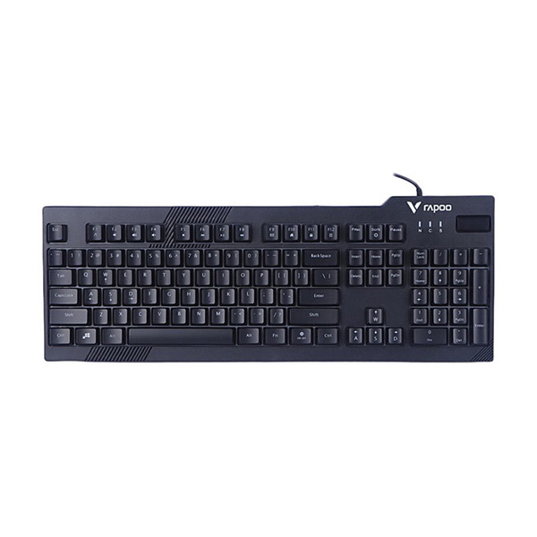 کیبورد گیمینگ سیمدار رپو مدل Rapoo V50S – با نورپردازی RGB و ولوم کنترل صدا