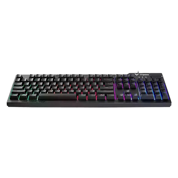 کیبورد گیمینگ سیمدار رپو مدل Rapoo V50S – با نورپردازی RGB و ولوم کنترل صدا